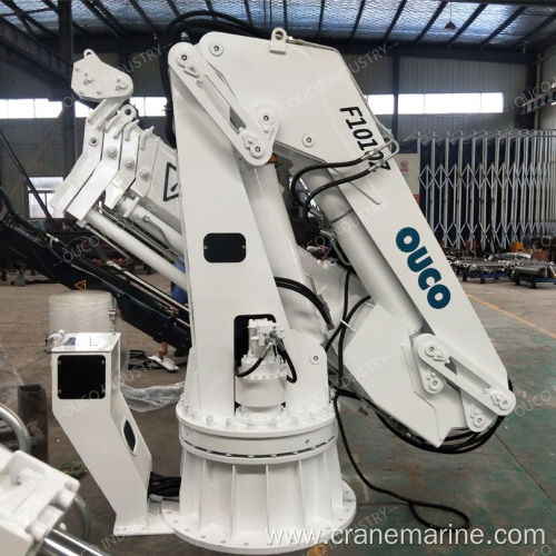 Vessel Crane 1T10M Folding Telescopic Boom Vessel Crane Safe And Smooth